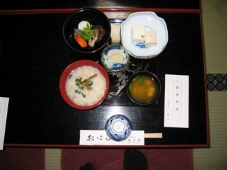 精進料理と三徳豆腐