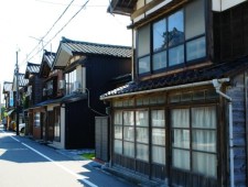 寺泊港の集落
