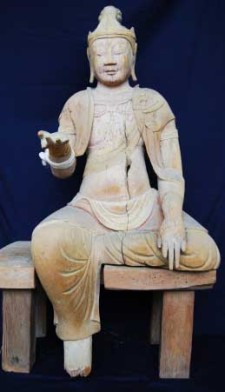 木造妙見菩薩坐像（競秀峰と競秀峰探勝道）