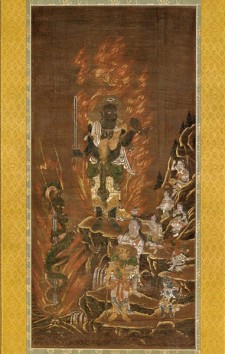 七宝瀧寺絹本著色不動明王八大童子図 