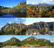 裏耶馬溪の景観