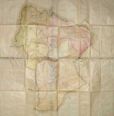 　a 明治期の玖珠郡地図