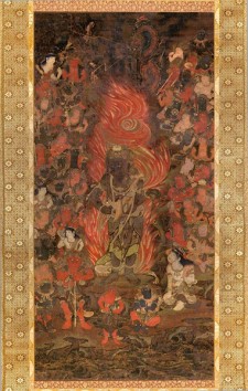 七宝瀧寺絹本著色不動明王二童子四十八使者図 