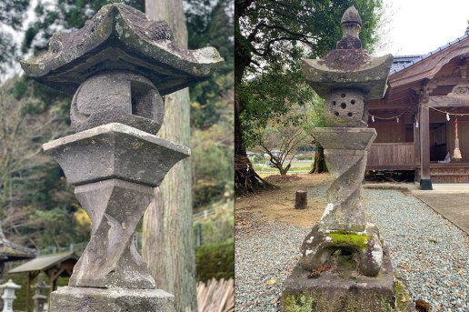 ひねり灯籠(若宮神社)<br>ひねり灯籠(菅原神社)｜日本遺産ポータルサイト