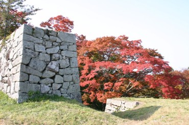 【津和野百景探訪１】津和野城跡　　津和野百景図第一図　三本松城