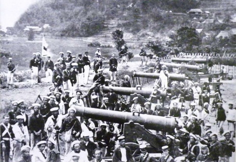 下関戦争によって占拠された長州藩前田砲台