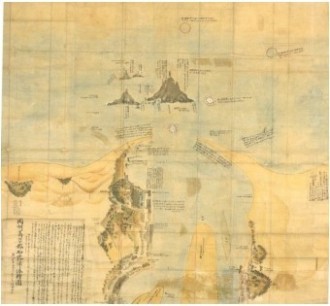 因州高草郡加路湊絵図