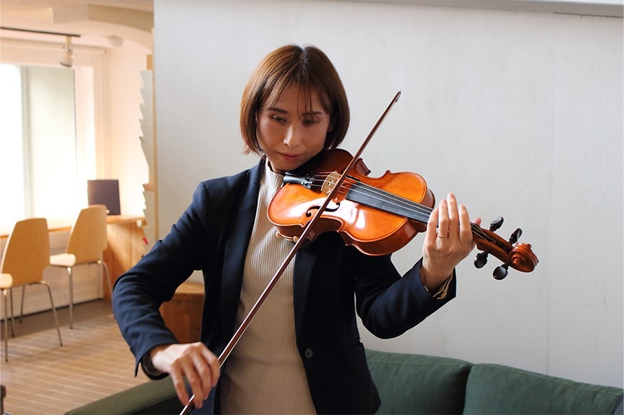 バイオリンの試奏体験も人気