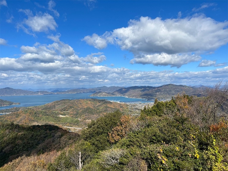亀老山展望公園から大三島方面の眺め