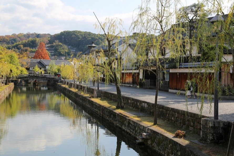 岡山県倉敷市の町並み
