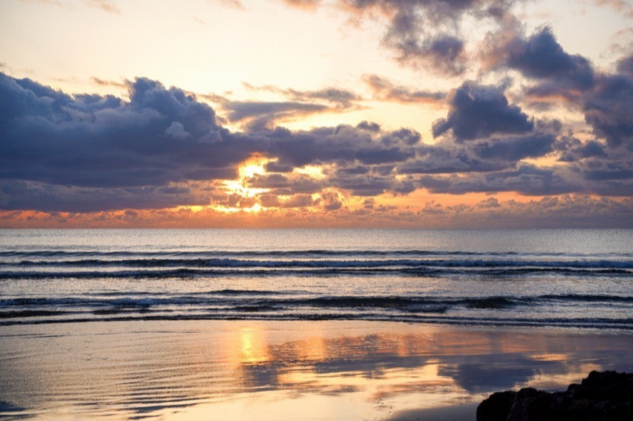 稲佐の浜の夕日