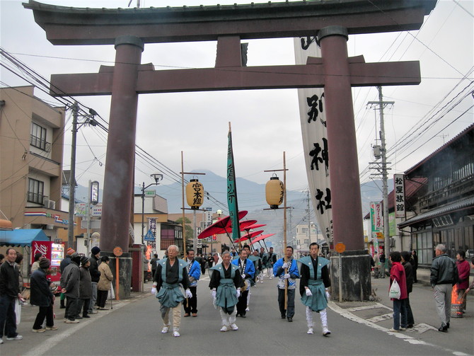 武水別神社の頭人行事（大頭祭）