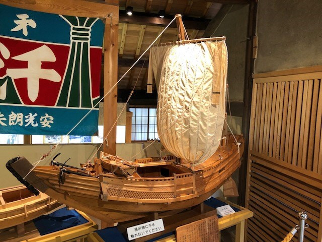 北前船の模型(備前市加子浦歴史文化館)