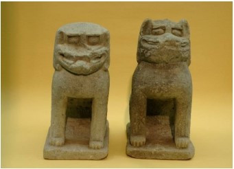 松ヶ崎八幡神社石製狛犬