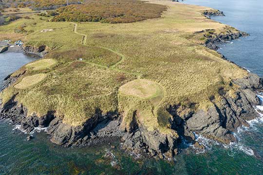 画像：根室半島チャシ跡群（ノツカマフ１・２号チャシ跡）