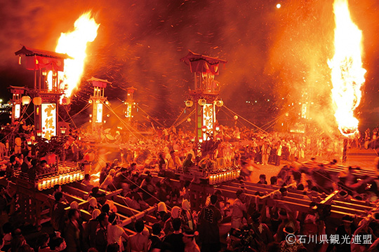 画像：能登のキリコ祭り